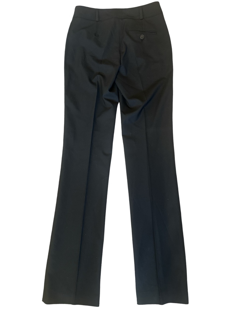 Burberry Black Wool Trousers 4 Lined Flat Front Dress Pant Straight Leg NWT $325 - Picture 9 of 12